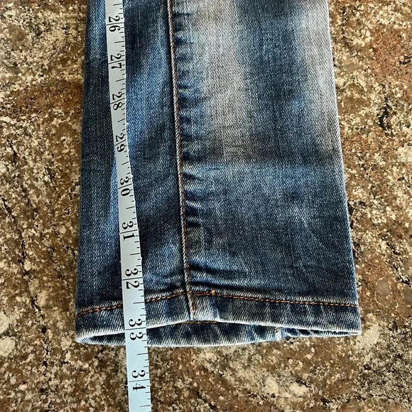 Takeshy Kurosawa Distressed Sandblasted Jeans Made in Italy 100% Cotton 29 29x33 - Picture 8 of 13